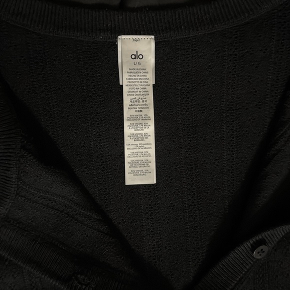 ALO Pointelle Cardigan - Picture 2 of 6